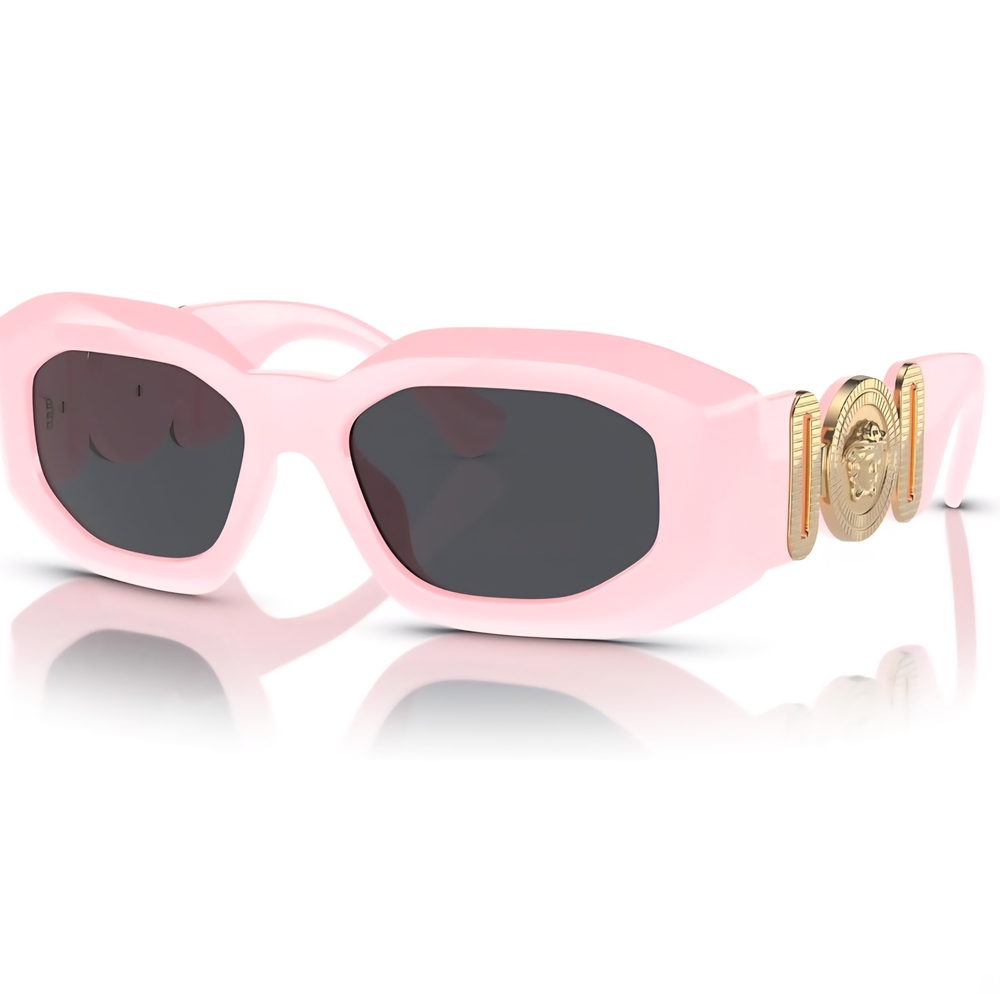 #1205 Versace Pink and Gold Retro Sunglasses NWIB